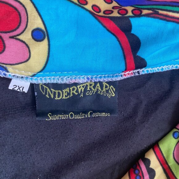 Outta Sight 60s Hippie Costume Multicolor Halloween Pants Men 2XL - Picture 4 of 5